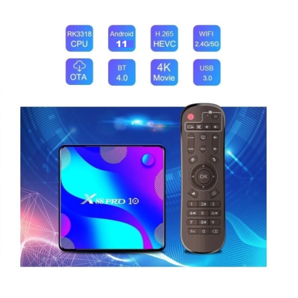 X88 PRO Android 11   TV Box   4 GB Ram  64 GB Rom.