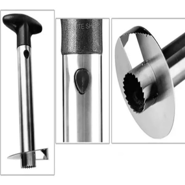 Descorazonador Piña Rebanadas Acero Inoxidable Fruta Cortado