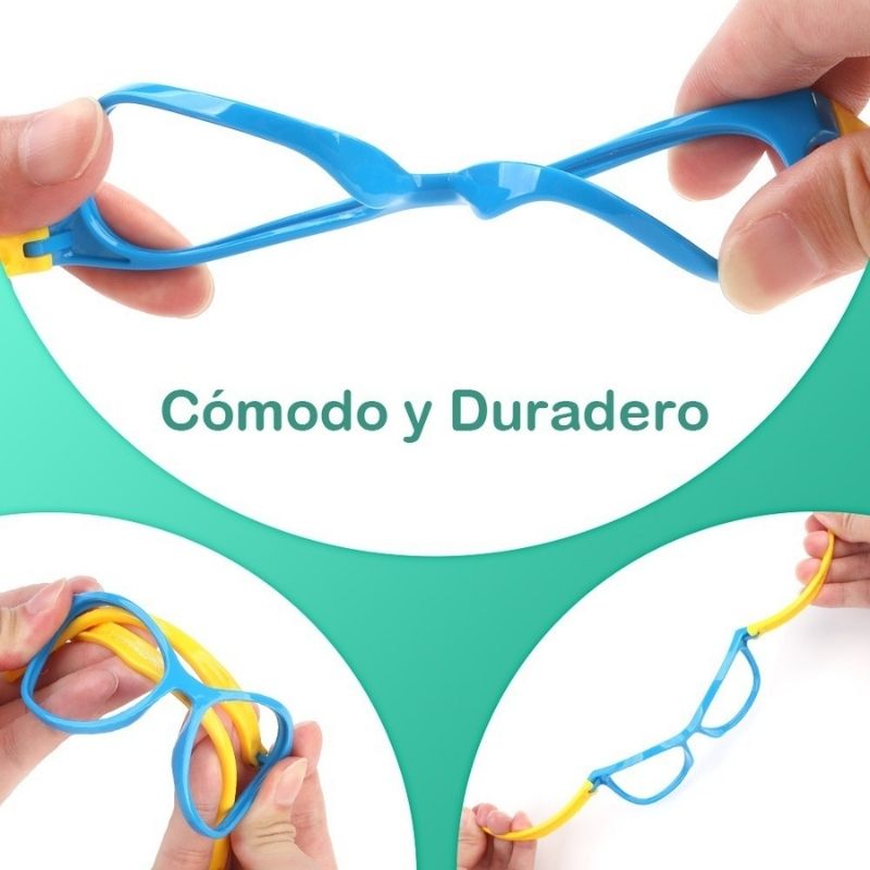 Lentes Con Bloqueo De Luz Azul Para Niños / Negro