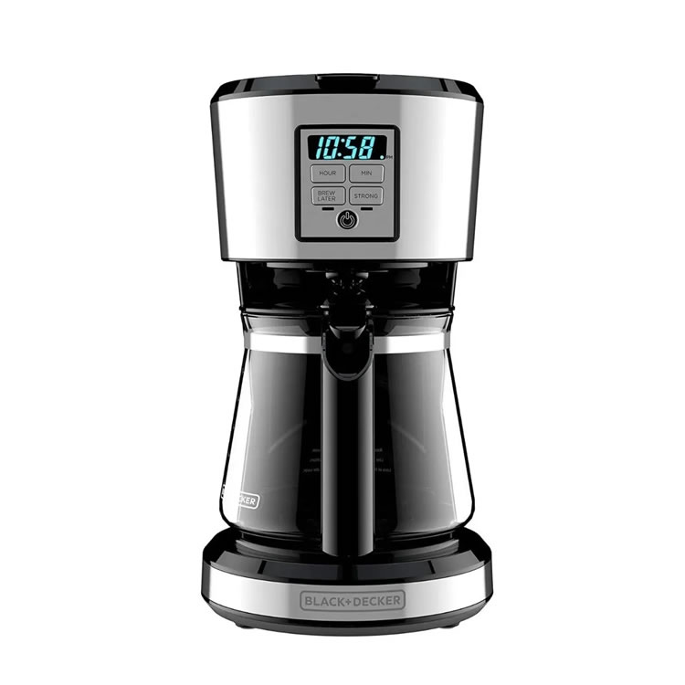 Cafetera Programable De 12 Tazas Black and Decker CM1231S-LA - Negro