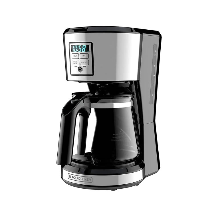 Cafetera Programable De 12 Tazas Black and Decker CM1231S-LA - Negro