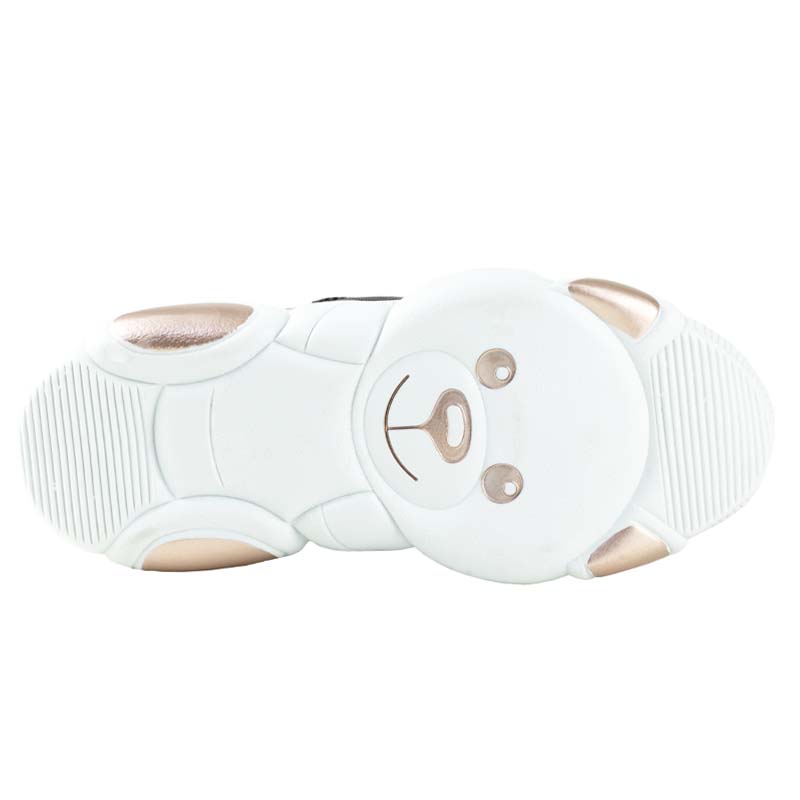 TENIS DE MUJER URBANOS SUELA DE OSO CON PLATAFORMA 4 CM 1088 NEGRO ROSA SHADOW