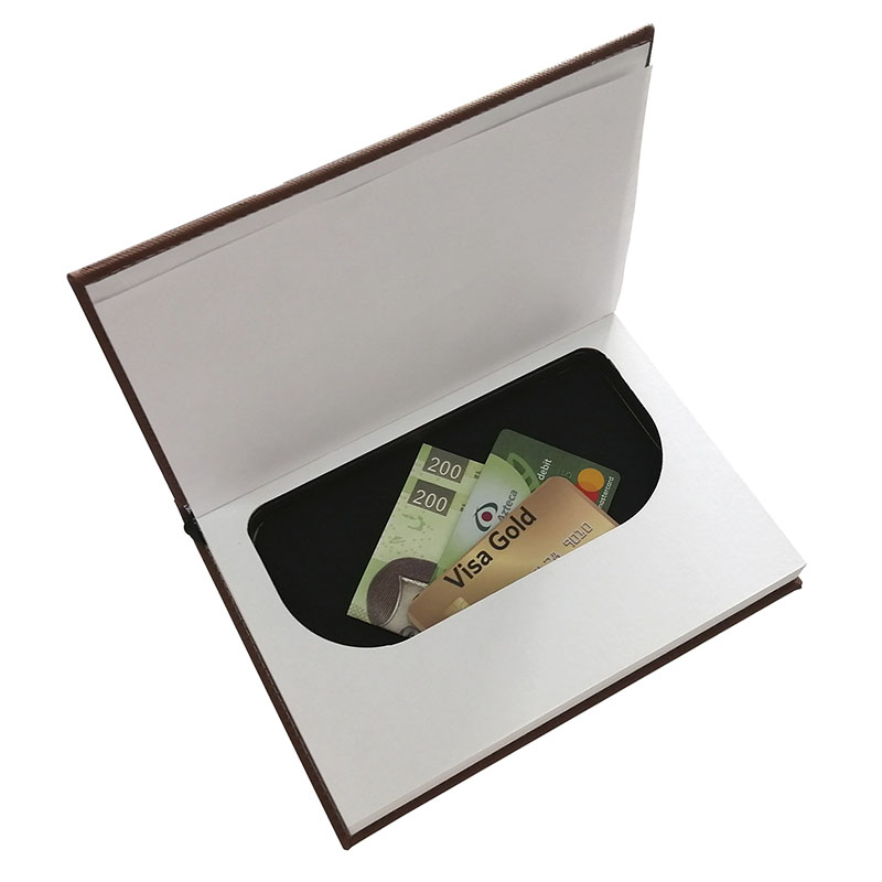 Agenda De Seguridad Grande Para Esconder Dinero, Pasaporte