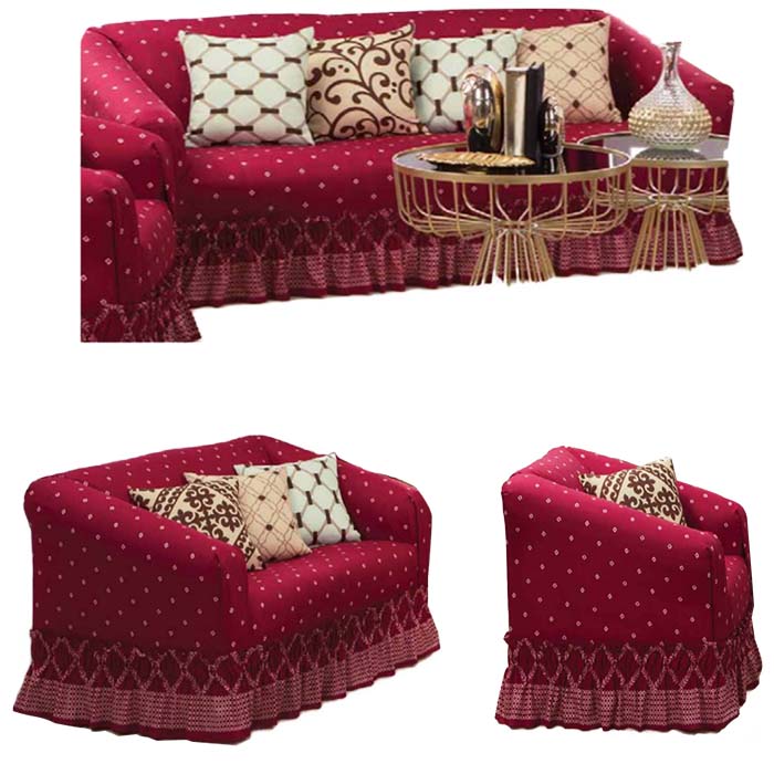 Cubresalas | Fundas Para Sillones | Juego Completo Vino