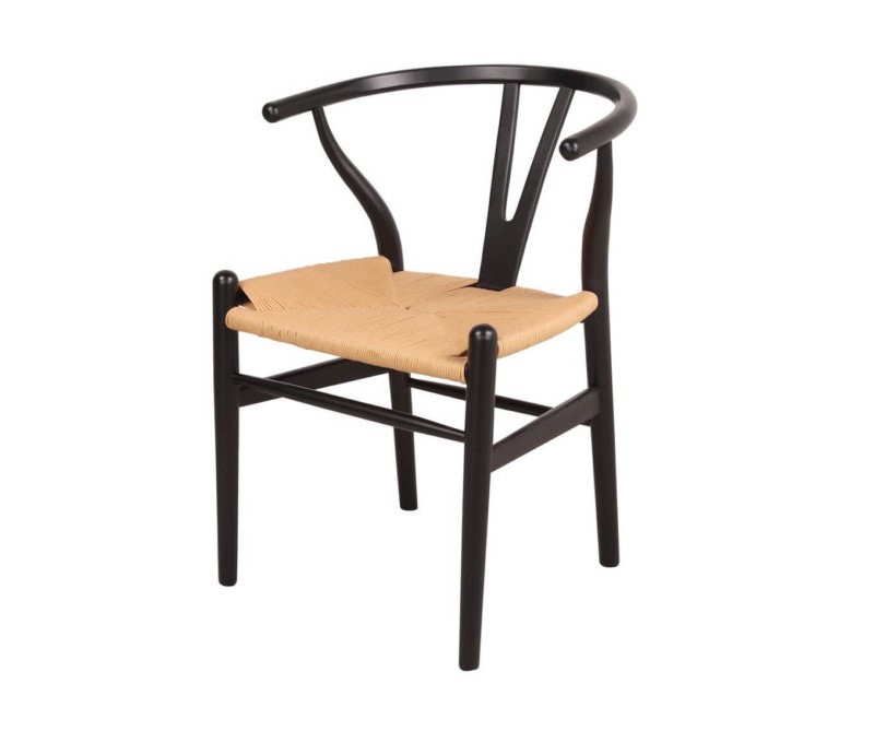 2 PACK SILLA WISHBONE STYLE NEGRA