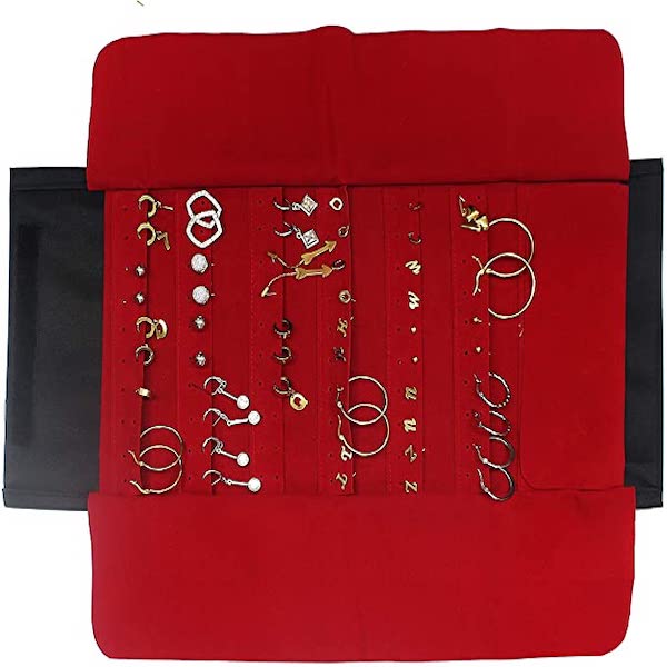 Manta Para Joyeria / Aretes/ ROJO