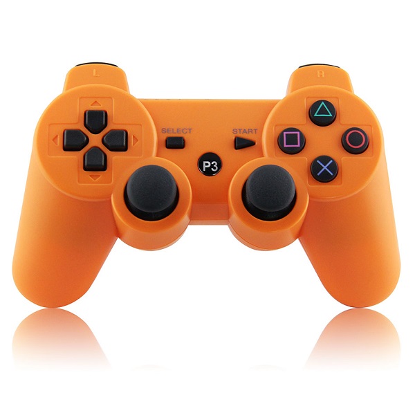 Control Genérico Compatible Con Ps3 Color Naranja Inalámbrico