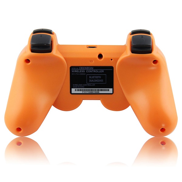 Control Genérico Compatible Con Ps3 Color Naranja Inalámbrico
