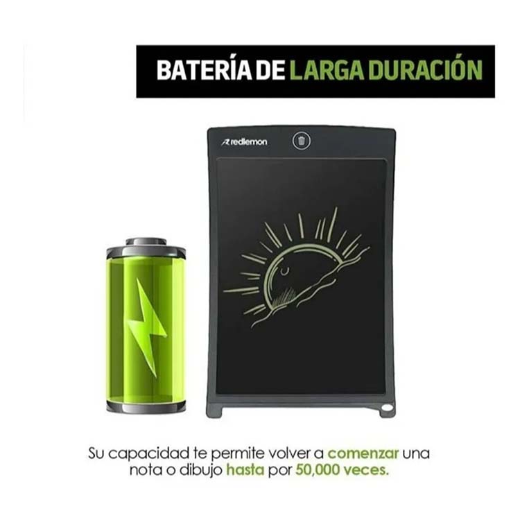 Pizarrón Mágico Gigante Lcd 12 Pulgadas Tipo Tablet Dibujar, Escribir, Pluma AZUL