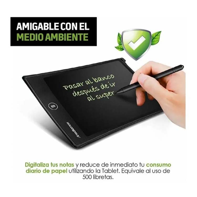 Pizarrón Mágico Gigante Lcd 12 Pulgadas Tipo Tablet Dibujar, Escribir, Pluma AZUL