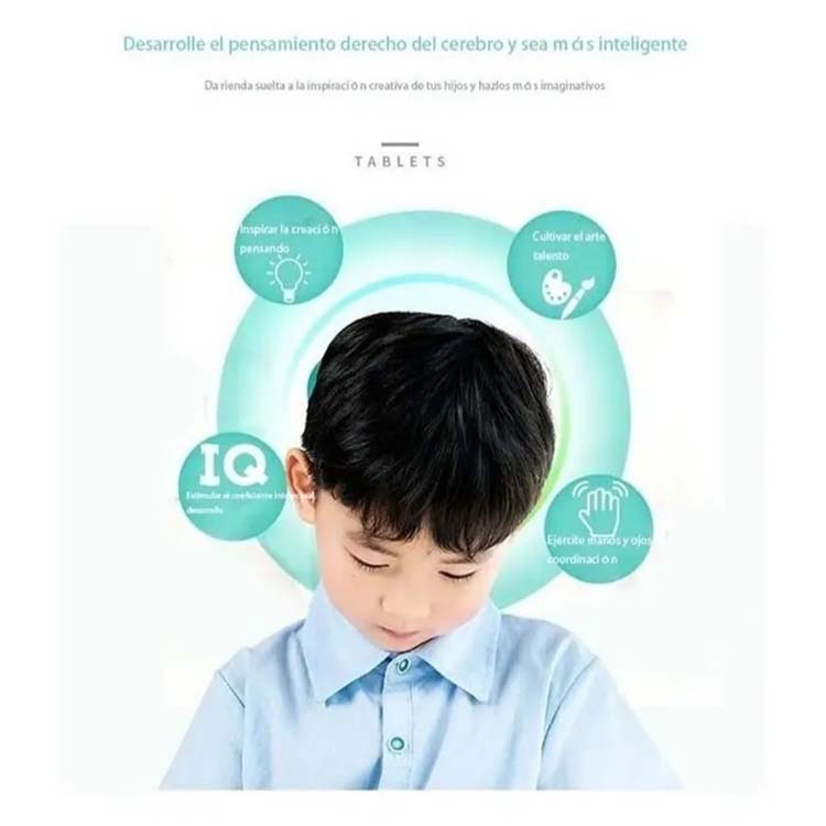 Pizarrón Mágico Gigante Lcd 12 Pulgadas Tipo Tablet Dibujar, Escribir, Pluma AZUL