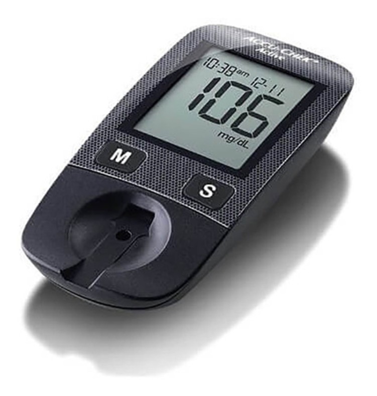 Kit Glucometro Accu Check Active Con 10 Tiras Y 10 Lancetas