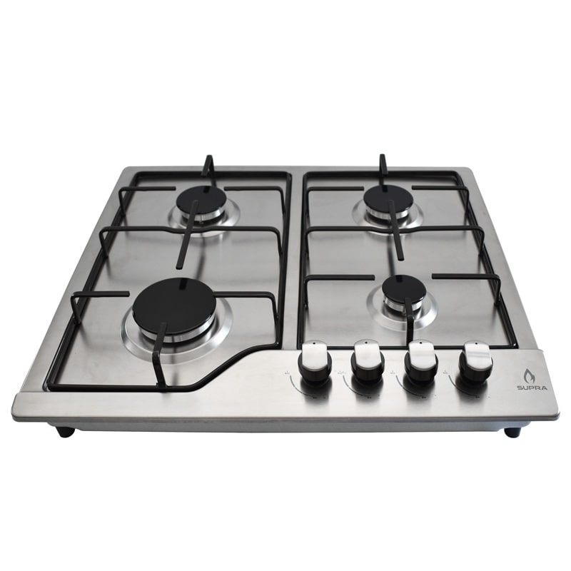 Parrilla para gas lp SUPRA NOVA STEEL parrilla empotrable con cubierta y cuerpo de acero inoxidable de 4 quemadores