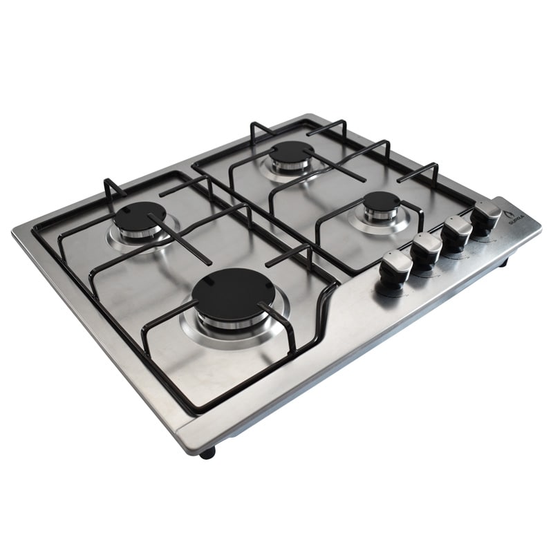 Parrilla para gas lp SUPRA NOVA STEEL parrilla empotrable con cubierta y cuerpo de acero inoxidable de 4 quemadores