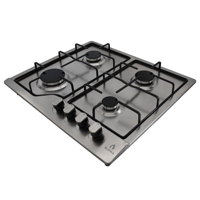 Parrilla para gas lp SUPRA NOVA STEEL parrilla empotrable con cubierta y cuerpo de acero inoxidable de 4 quemadores
