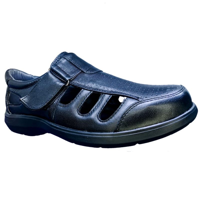 Huarache Negro Especial Pie Delicado Piel Borrego Hombre.