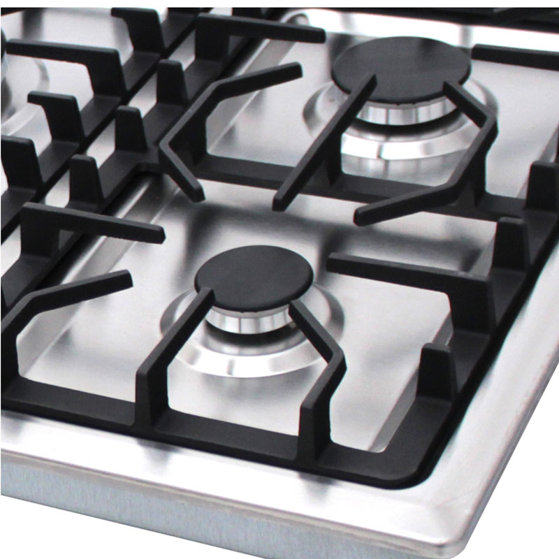 Parrilla de gas empotrable de 5 quemadores SUPRA 5Q-ES-87 parrilla a gas de 87cm con cubierta de acero inoxidable