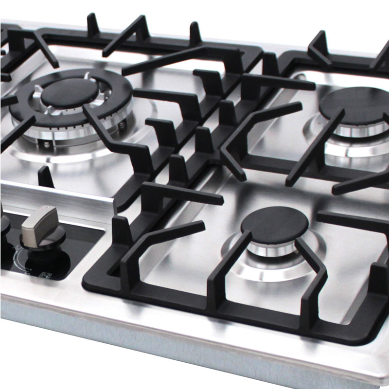 Parrilla de gas empotrable de 5 quemadores SUPRA 5Q-ES-87 parrilla a gas de 87cm con cubierta de acero inoxidable