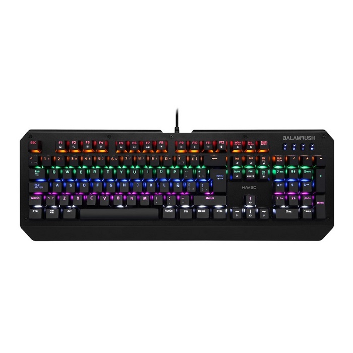 Teclado Gamer Mecánico Balam Rush Havoc Usb Rgb Español Usb 