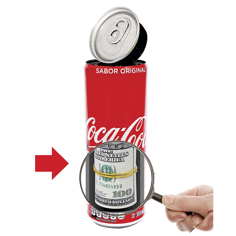 Lata De Seguridad Con Escondite Secreto Oculto, Caja fuerte oculta Dinero, Usb