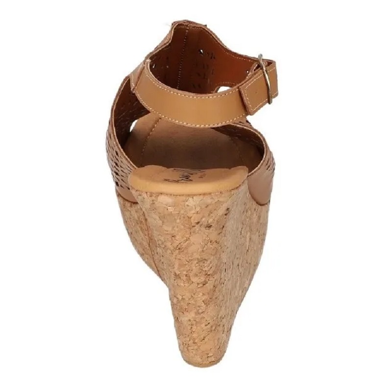 Sandalias Zapatos Mujer Tacon Zapatillas Plataforma 157 /z Marron