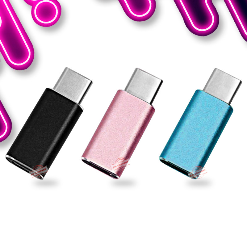 Set 3 Pcs Adaptador Usb Tipo C A Micro Usb Convertidor F-001