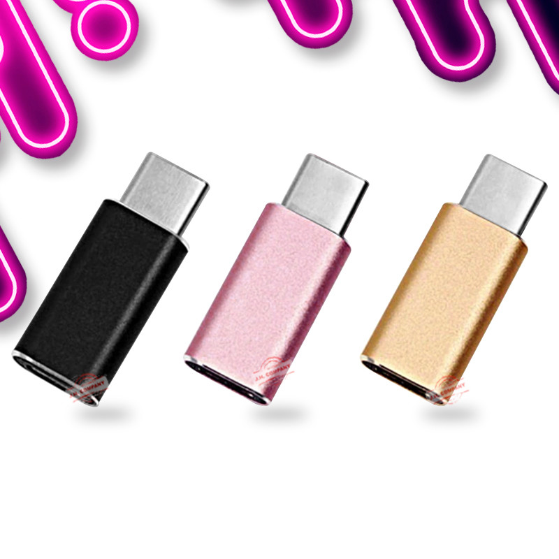 Set 3 Pcs Adaptador Usb Tipo C A Micro Usb Convertidor F-001