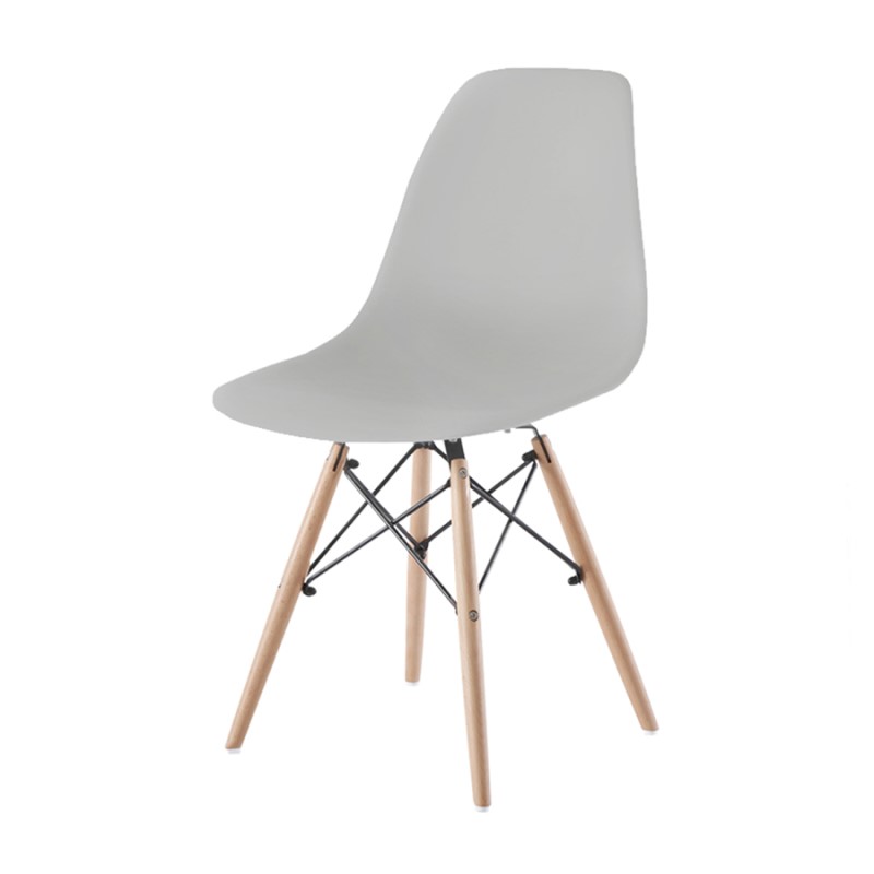 SILLA EAMES STYLE GRIS CLARO