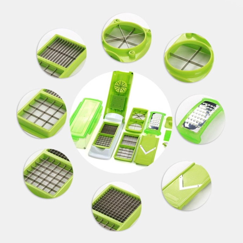 Kit Cortador Rallador de Frutas y Verduras