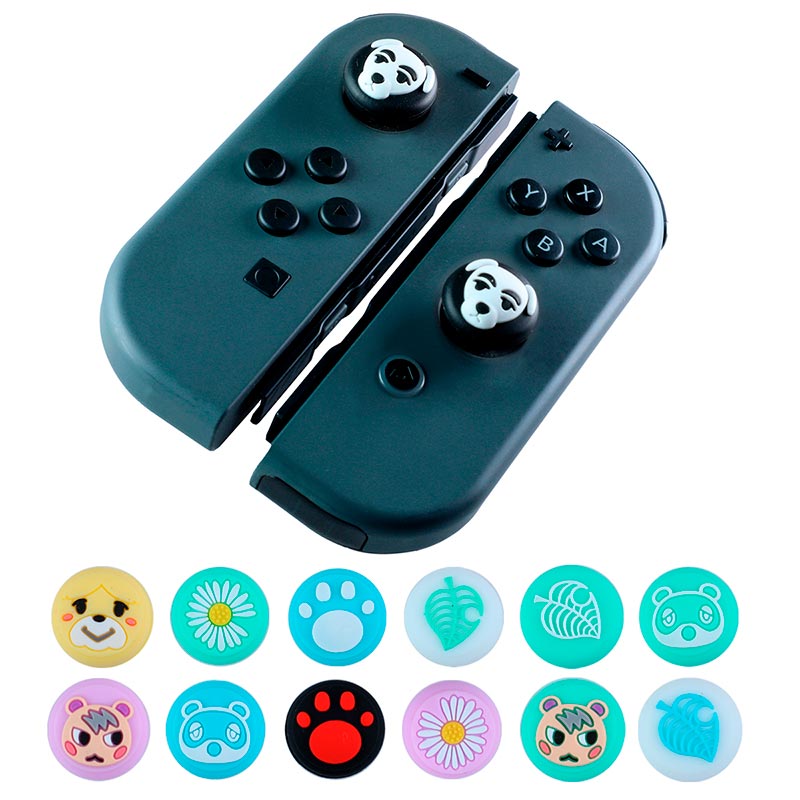 Gomas Joy-Con Animal Crossing Protector Joycon Control Nintendo Switch 2 pzs.
