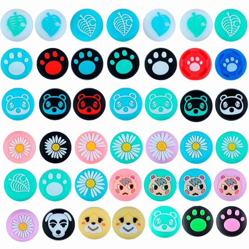 Gomas Joy-Con Animal Crossing Protector Joycon Control Nintendo Switch 2 pzs.