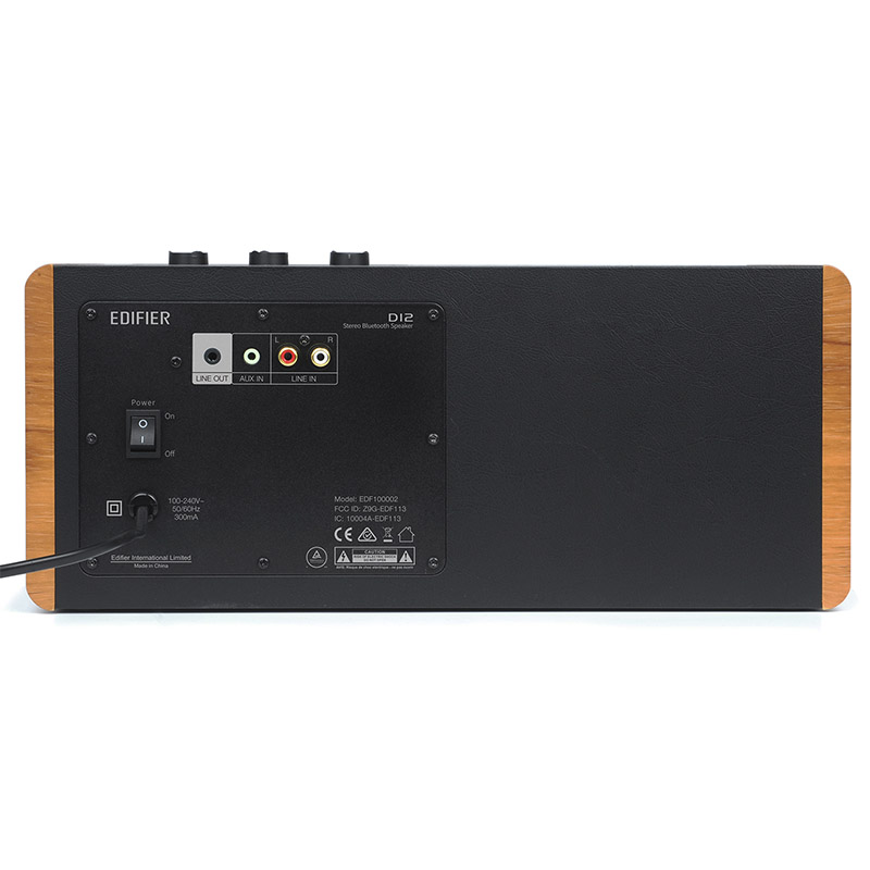 Bocina Bluetooth Edifier D12 Color Café Con Salida De Audio