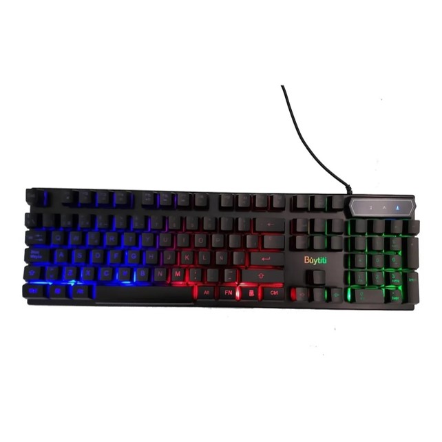 Kit Teclado Mouse Gamer Rgb Alambrico Led Multimedia