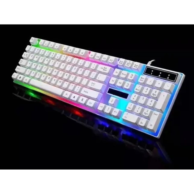 Kit Teclado Mouse Gamer Rgb Alambrico Led Multimedia