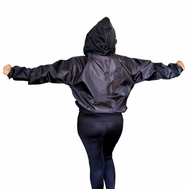 SUDADERA NEGRA SAUNA PARA EJERCICIO Y SUDAR