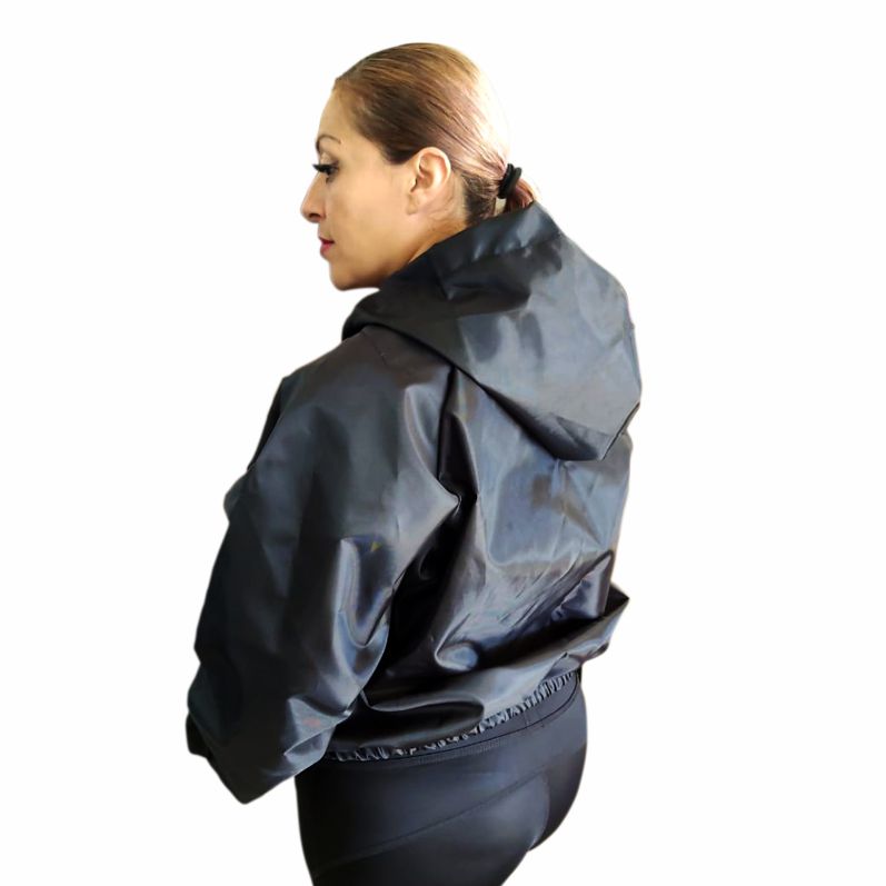 SUDADERA NEGRA SAUNA PARA EJERCICIO Y SUDAR