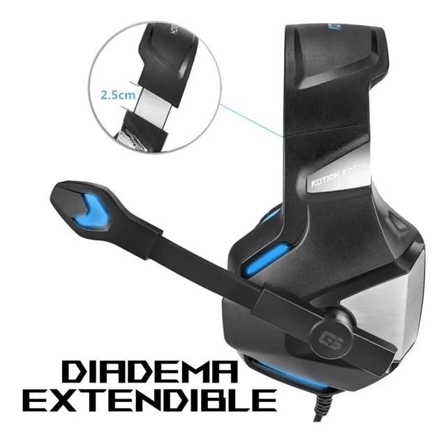 Audifonos Diadema Gamer Microfono Ps4 Ps5 Xbox One X Pc Lap