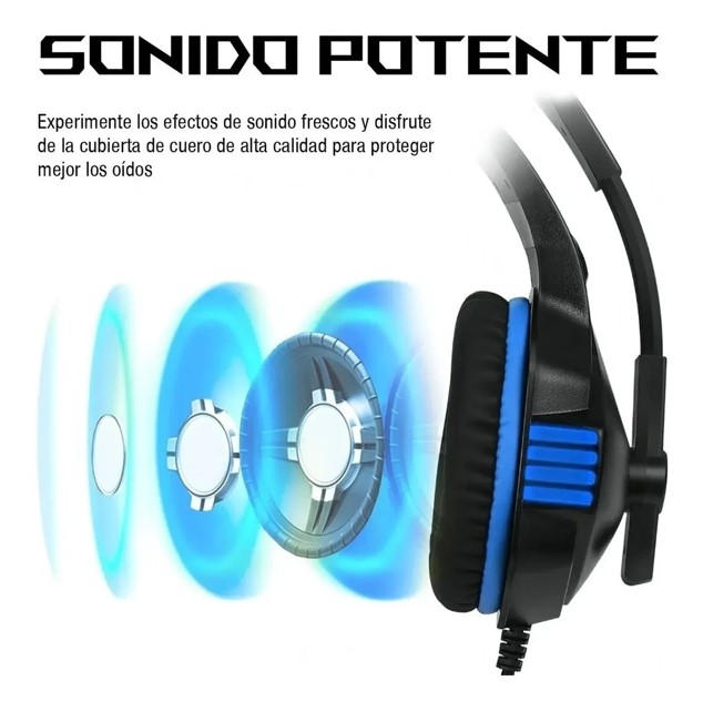 Audifonos Diadema Gamer Microfono Ps4 Ps5 Xbox One X Pc Lap