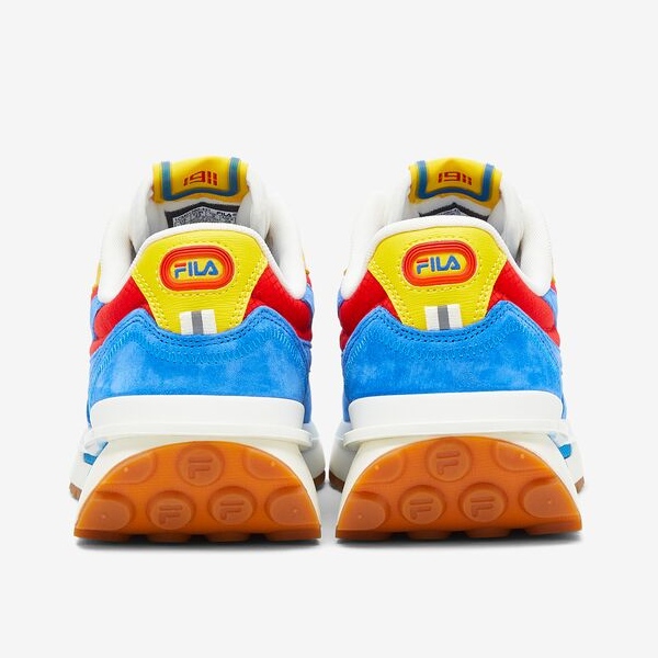 TENIS ORIGINAL FILA RENNO AZUL ROJO AMARILLO HOMBRE 1CM01280-431