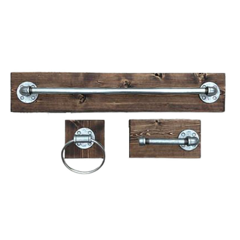 Juego De Accesorio Para Baño Vintage Industrial. 3 Pzas