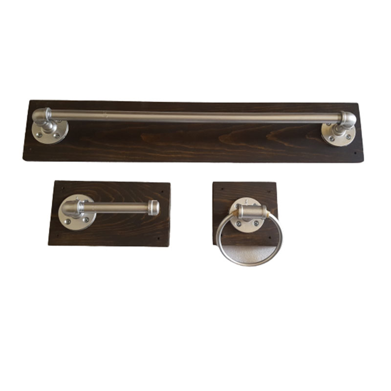 Juego De Accesorio Para Baño Vintage Industrial. 3 Pzas