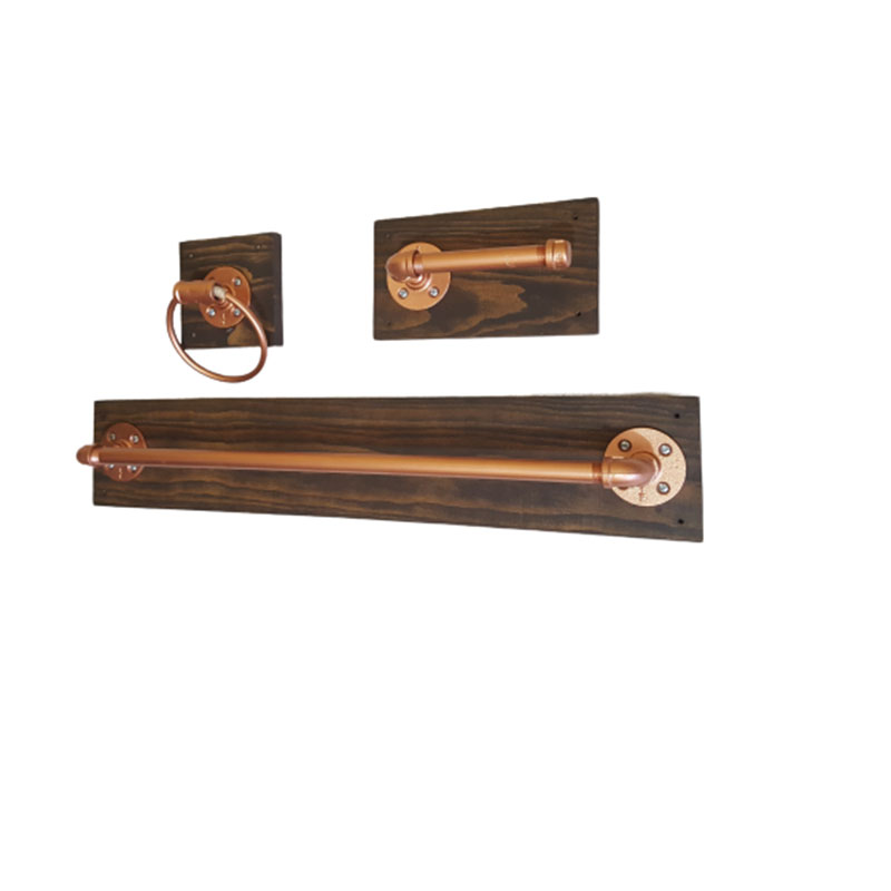 Juego De Accesorio Para Baño Vintage Industrial. 3 Pzas