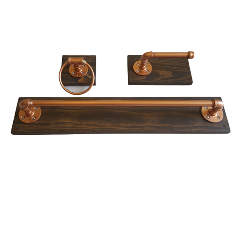 Juego De Accesorio Para Baño Vintage Industrial. 3 Pzas