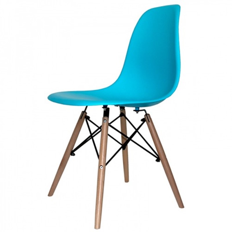 2 PACK SILLA EAMES STYLE AZUL