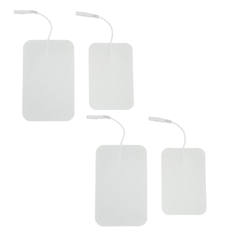Set de 4 Electrodos Parches Pads Almohadillas Compatible Con Equipos TENS Caretec Besmed Dr. Ho's Globus EMS KWD 808 Intensity, Everyway, Roovjoy