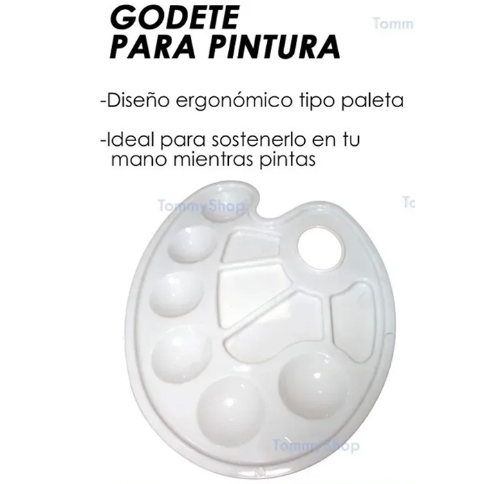 Set Pintura Politec L300 78 Botes 20 Ml + Pinceles Y Godete