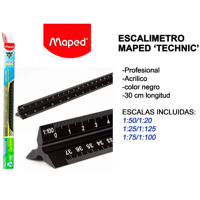 Escalimetro Profesional 30cm Maped