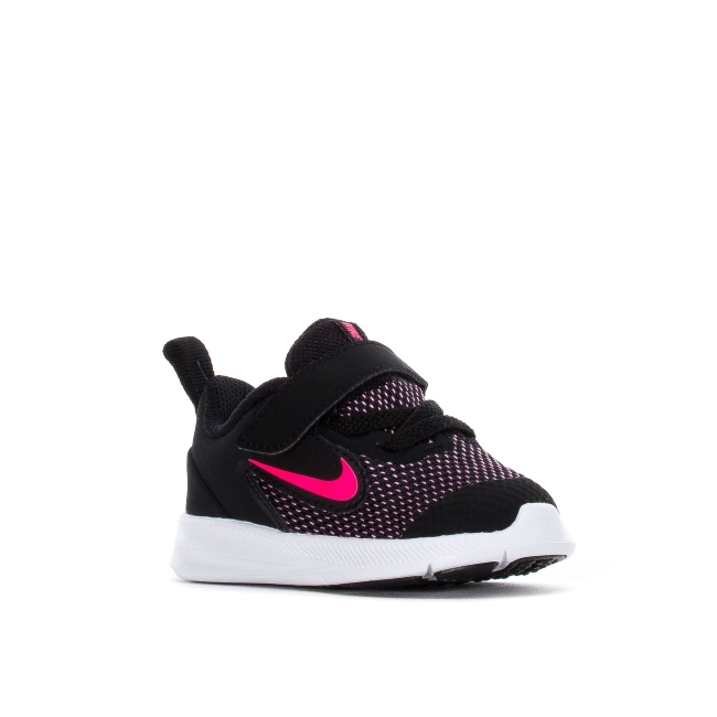 TENIS NIKE DE BEBE DOWNSHIFTER 9 NEGRO-ROSA/NIÑAS AR4137-003