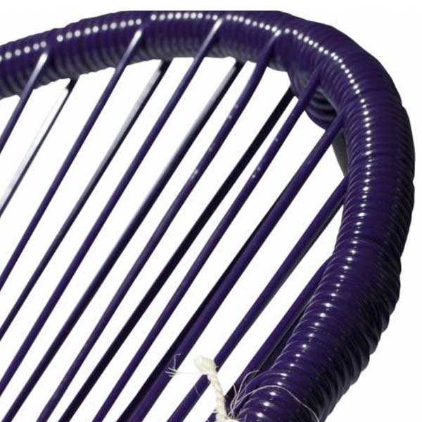 Silla Acapulco Original Morado De Acero Y Pvc - Alta Calidad