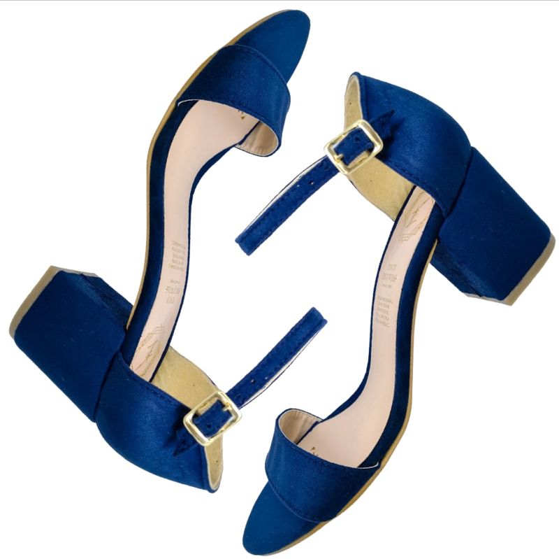 Zapatilla Durazno Liso Tacón Sandalia Casual Dama Marino Enco Footwear